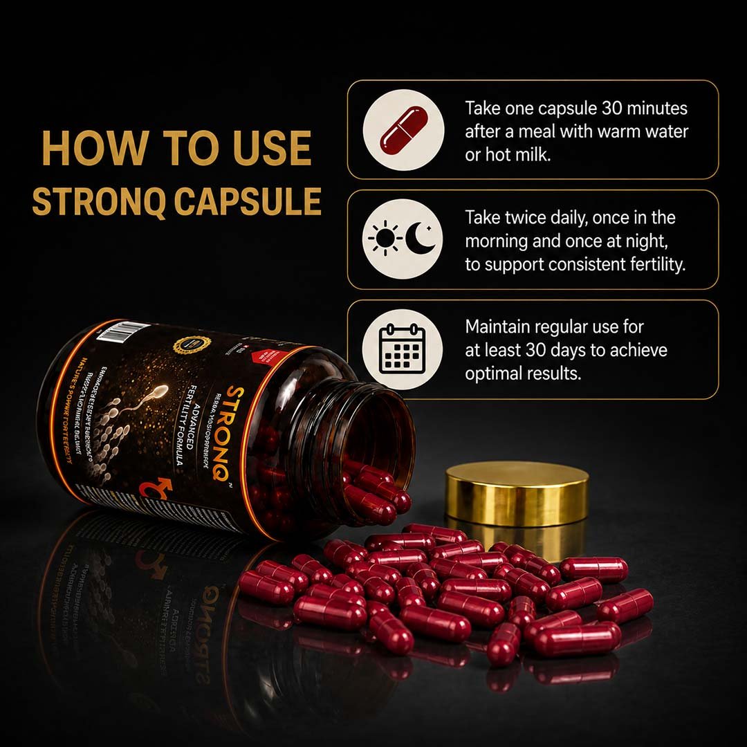 STRONQ Fertility Booster Capsules – Ayurvedic Male Fertility & Vitality Support - Image 4