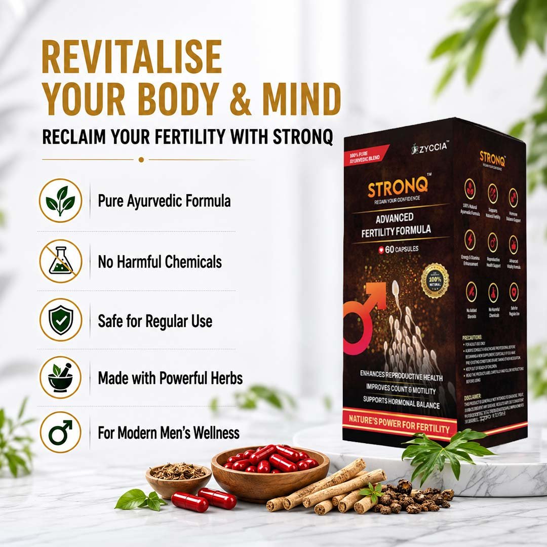 STRONQ Fertility Booster Capsules – Ayurvedic Male Fertility & Vitality Support - Image 5