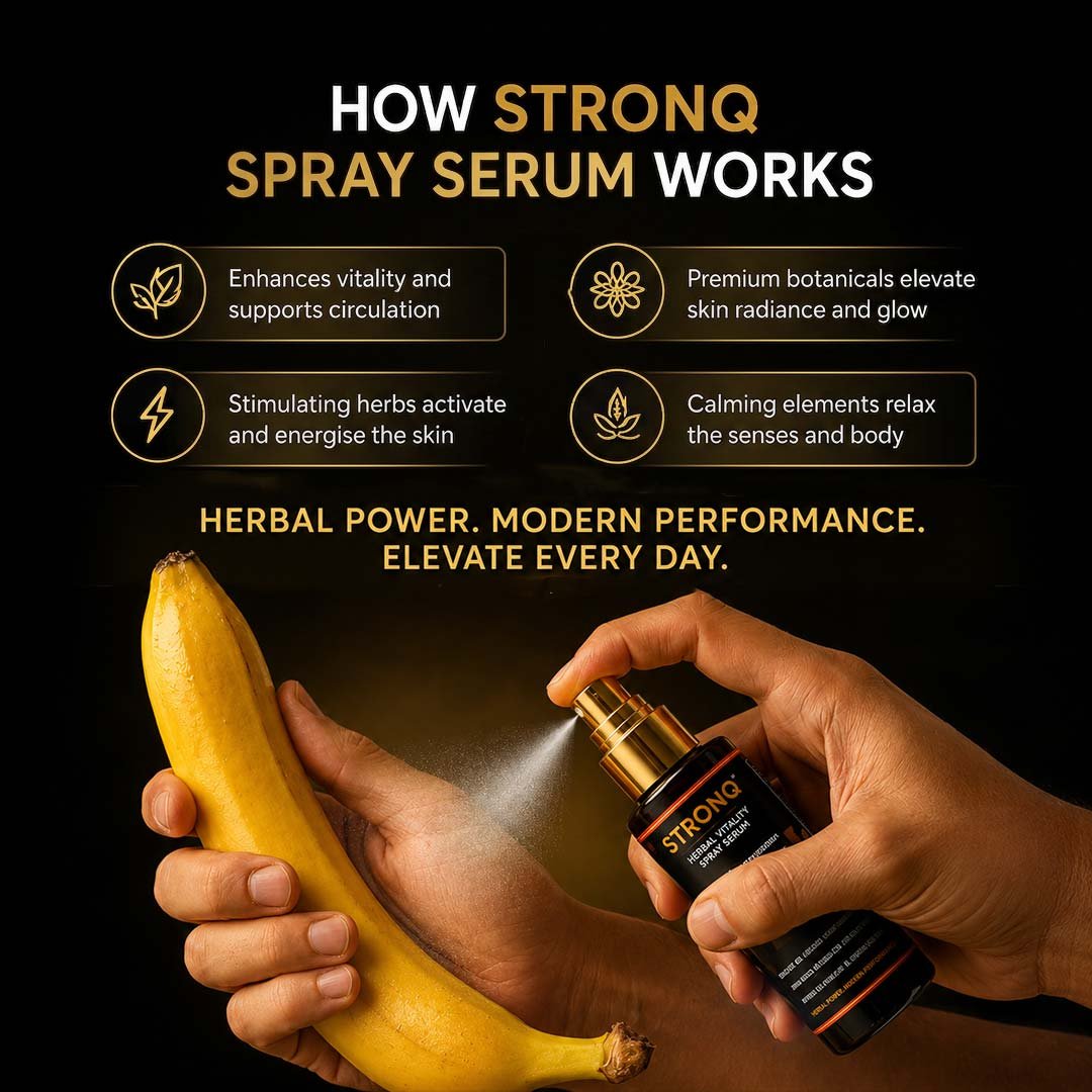 STRONQ Herbal Vitality Spray Serum – Ayurvedic Performance & Wellness Support - Image 5