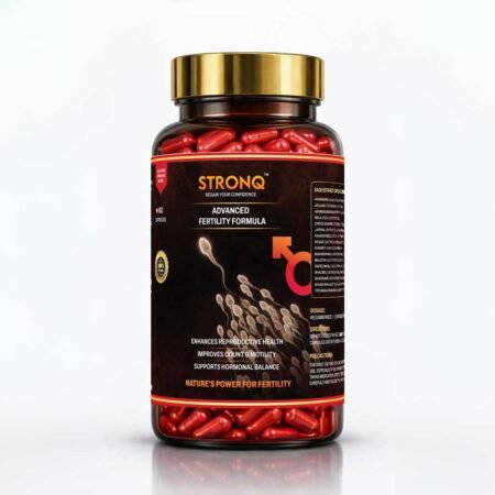 STRONQ Fertility Booster Capsules – Ayurvedic Male Fertility & Vitality Support (60 Capsules)