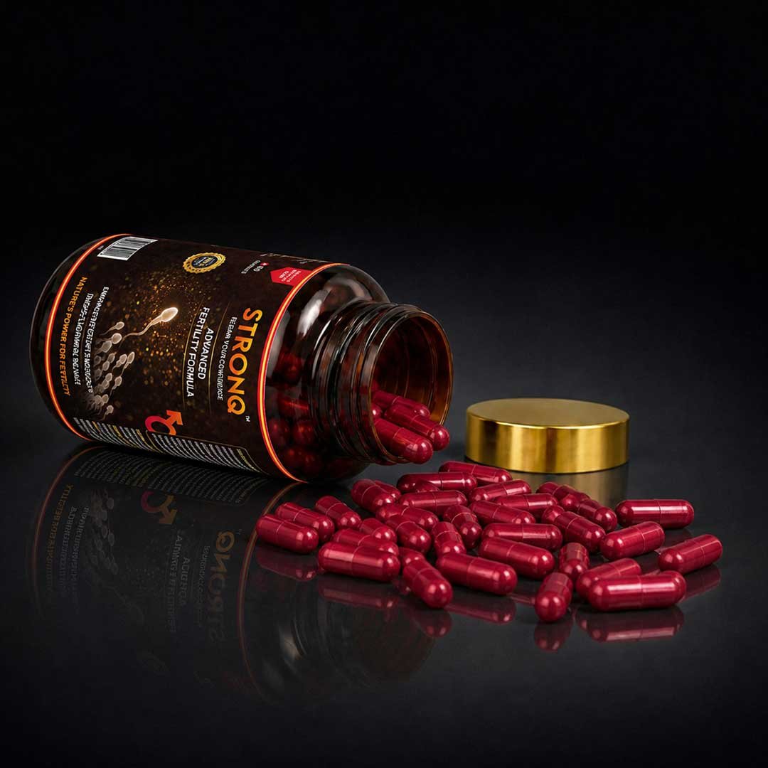 STRONQ Fertility Booster Capsules – Ayurvedic Male Fertility & Vitality Support (60 Capsules) - Image 5