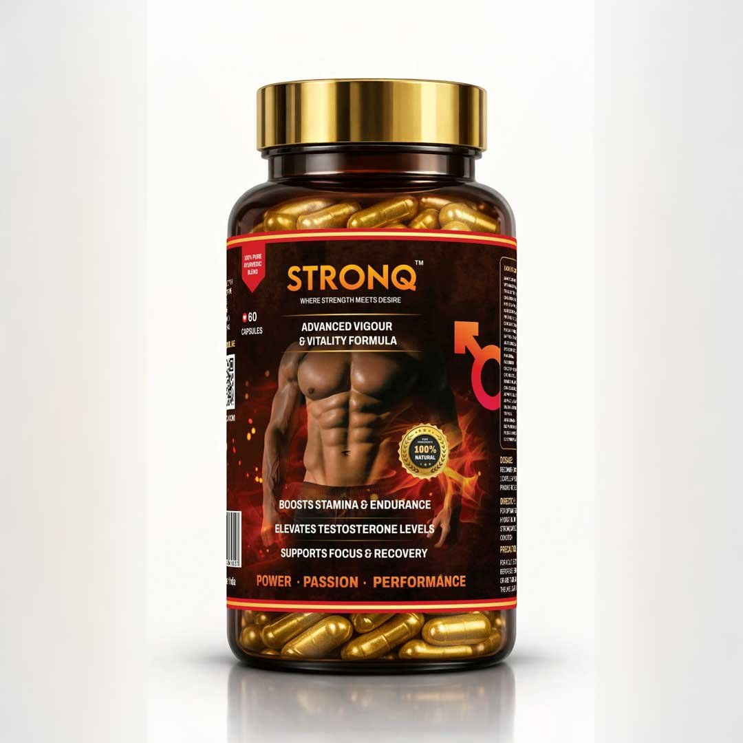 STRONQ Vigour & Vitality Capsules – Ayurvedic Performance & Energy Support (60 Capsules) - Image 2