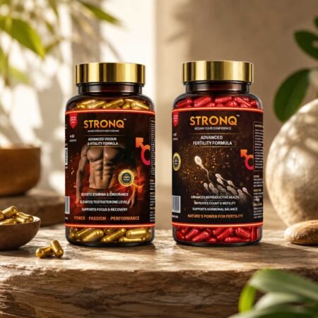 STRONQ Power Duo – Complete Ayurvedic Men's Vitality & Fertility Support Combo